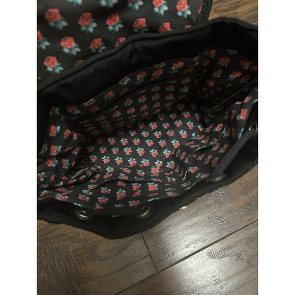 Vera Bradley Backpack Quilted Classic Black Rucksack Medium Handbag - Picture 7 of 7
